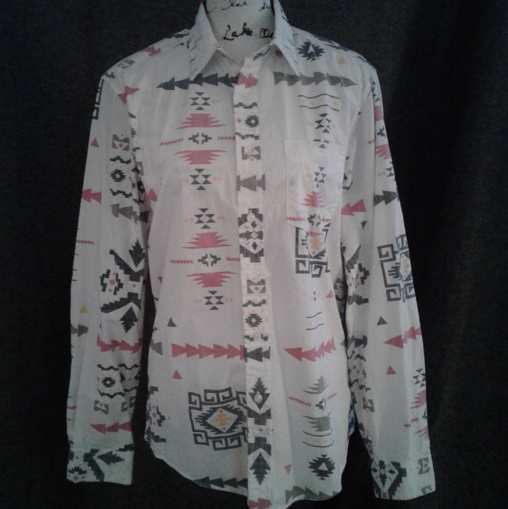 21 MEN Classic Button Down, XS, Aztec, Classic
